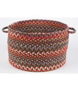 Rhody Country Jewel Tawny Port CJ75 18 in. X 12 in. Basket Braided Rug