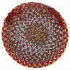 Rhody Country Jewel Tawny Port CJ75 15 in. X 15 in. Chair Pad Braided Rug