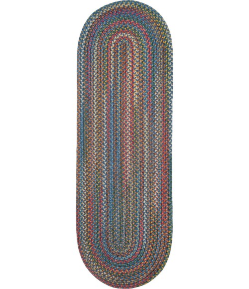 Rhody Country Jewel Sapphire CJ95 2 ft. X 8 ft. Oval Runner Rug