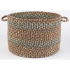 Rhody Cypress Dk. Taupe CY27 18 in. X 12 in. Basket Braided Rug
