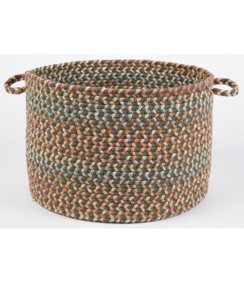 Rhody Cypress Dk. Taupe CY27 18 in. X 12 in. Basket Rug