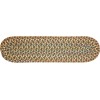 Rhody Cypress Dk. Taupe CY27 8 in. X 28 in. Stair Tread Braided Rug