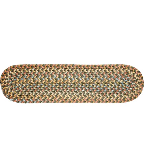 Rhody Cypress Dk. Taupe CY27 8 in. X 28 in. Stair Tread Set-of-13 Rug