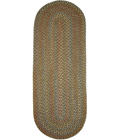Rhody Cypress Dk. Taupe CY27 2 ft. X 8 ft. Oval Runner Rug
