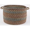 Rhody Cypress Brown Velvet CY37 18 in. X 12 in. Basket Braided Rug