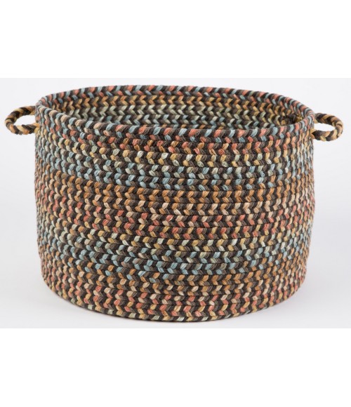 Rhody Cypress Brown Velvet CY37 18 in. X 12 in. Basket Rug
