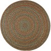 Rhody Cypress Brown Velvet CY37 10 ft. X 10 ft. Round Braided Rug