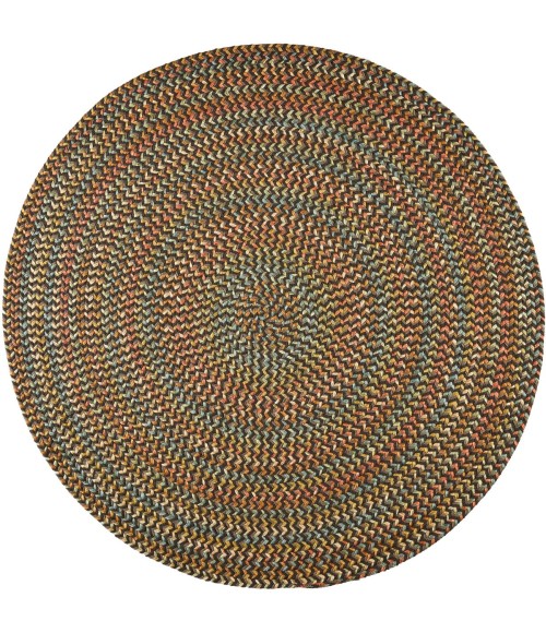 Rhody Cypress Brown Velvet CY37 10 ft. X 10 ft. Round Rug