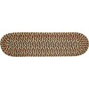 Rhody Cypress Brown Velvet CY37 8 in. X 28 in. Stair Tread Set-of-13 Braided Rug