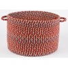 Rhody Cypress Brilliant Red CY47 18 in. X 12 in. Basket Braided Rug