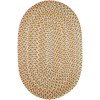Rhody Cypress Earth Beige CY57 10 ft. X 13 ft. Oval Braided Rug