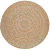 Rhody Cypress Earth Beige CY57 10 ft. X 10 ft. Round Braided Rug