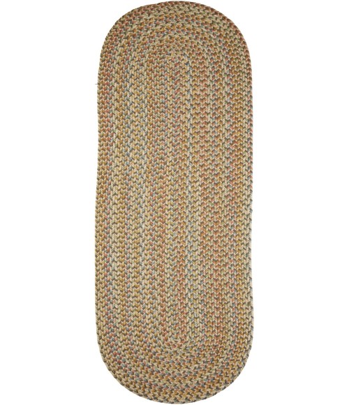 Rhody Cypress Earth Beige CY57 2 ft. X 6 ft. Oval Runner Rug