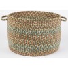 Rhody Cypress Olive CY67 18 in. X 12 in. Basket Braided Rug