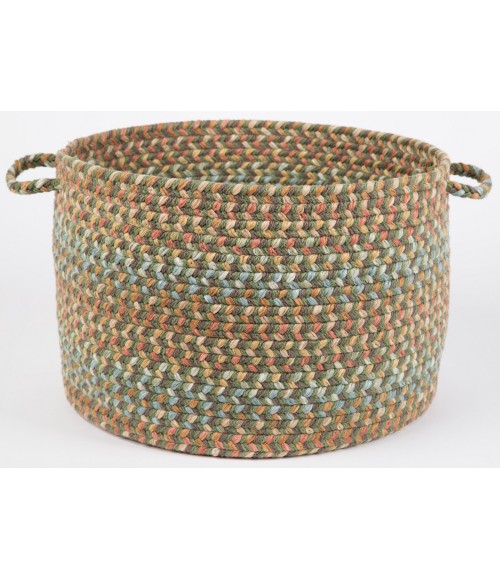 Rhody Cypress Olive CY67 18 in. X 12 in. Basket Rug