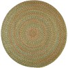 Rhody Cypress Olive CY67 10 ft. X 10 ft. Round Braided Rug