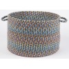 Rhody Cypress Marina Blue CY97 18 in. X 12 in. Basket Braided Rug