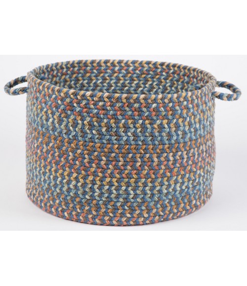 Rhody Cypress Marina Blue CY97 18 in. X 12 in. Basket Rug