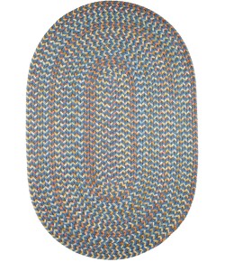 Rhody Cypress Marina Blue CY97 10 ft. X 13 ft. Oval Braided Rug