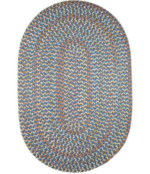 Rhody Cypress Marina Blue CY97 10 ft. X 13 ft. Oval Rug