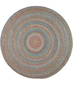 Rhody Cypress Marina Blue CY97 6 ft. X 6 ft. Round Braided Rug