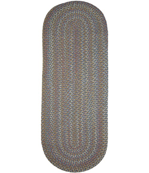 Rhody Cypress Marina Blue CY97 2 ft. X 8 ft. Oval Runner Rug