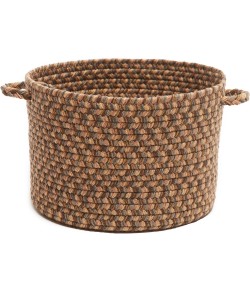 Rhody Camden Shades of Brown CD36 18 in. X 12 in. Basket Braided Rug