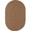 Rhody Camden Shades of Brown CD36 7 ft. X 9 ft. Oval Braided Rug