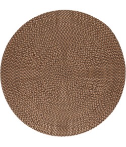 Rhody Camden Shades of Brown CD36 10 ft. X 10 ft. Round Braided Rug