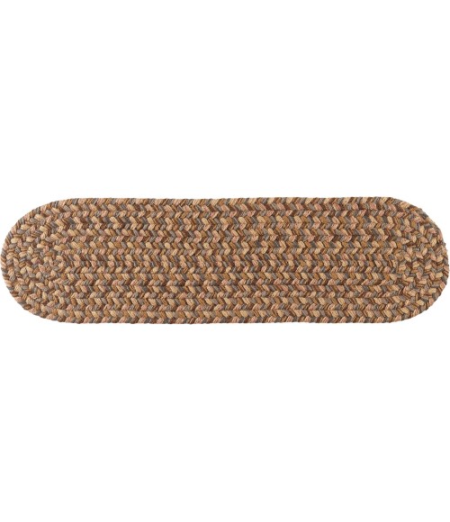 Rhody Camden Shades of Brown CD36 8 in. X 28 in. Stair Tread Rug