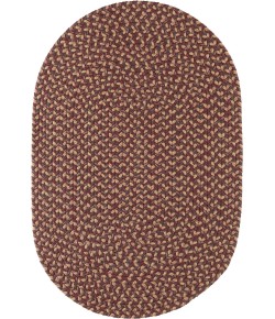 Rhody Camden Garnet CD46 2 ft. X 3 ft. Oval Braided Rug
