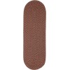 Rhody Camden Garnet CD46 2 ft. X 10 ft. Oval Runner Braided Rug