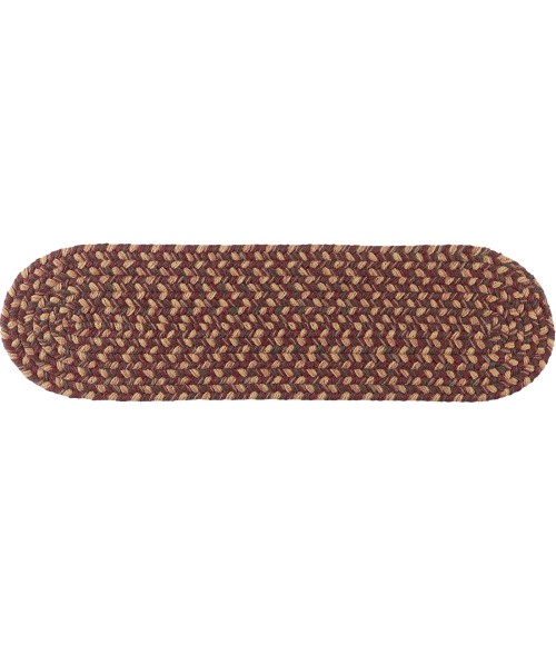 Rhody Camden Garnet CD46 8 in. X 28 in. Stair Tread Rug