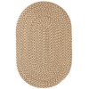 Rhody Camden Natural CD56 7 ft. X 9 ft. Oval Braided Rug