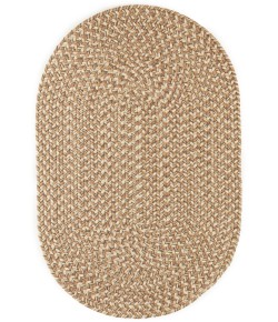 Rhody Camden Natural CD56 2 ft. X 3 ft. Oval Braided Rug