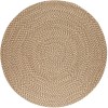 Rhody Camden Natural CD56 8 ft. X 8 ft. Round Braided Rug
