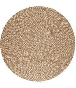 Rhody Camden Natural CD56 10 ft. X 10 ft. Round Braided Rug