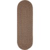 Rhody Camden Shadow CD86 2 ft. X 10 ft. Oval Runner Braided Rug