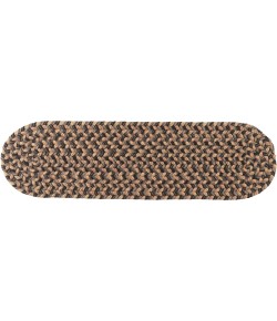 Rhody Camden Shadow CD86 8 in. X 28 in. Stair Tread Set-of-13 Braided Rug