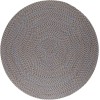 Rhody Camden Denim Blue CD96 10 ft. X 10 ft. Round Braided Rug
