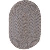 Rhody Camden Denim Blue CD96 7 ft. X 9 ft. Oval Braided Rug
