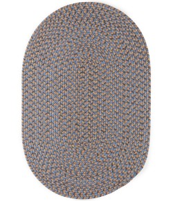 Rhody Camden Denim Blue CD96 2 ft. X 3 ft. Oval Braided Rug