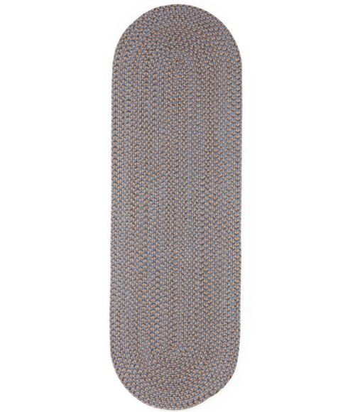 Rhody Camden Denim Blue CD96 2 ft. X 8 ft. Oval Runner Rug