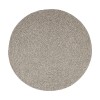 Rhody Elegance Warm Gray EG32 4 ft. X 4 ft. Round Braided Rug