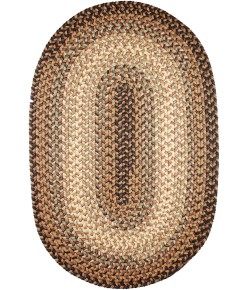 Rhody Easy Living Taupetone EL33 3 ft. X 5 ft. Oval Braided Rug