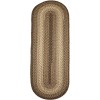 Rhody Easy Living Taupetone EL33 2 ft. X 8 ft. Oval Runner Braided Rug
