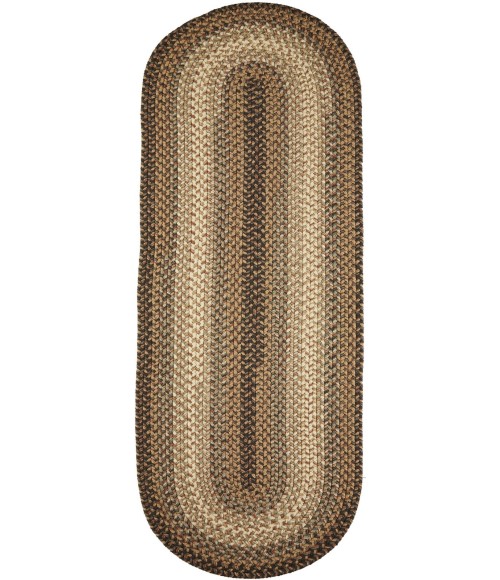 Rhody Easy Living Taupetone EL33 2 ft. X 6 ft. Oval Runner Rug