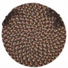 Rhody Easy Living Taupetone EL33 15 in. X 15 in. Chair Pad Set-of-4 Braided Rug