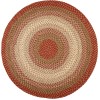 Rhody Easy Living Warm Earth EL43 8 ft. X 8 ft. Round Braided Rug