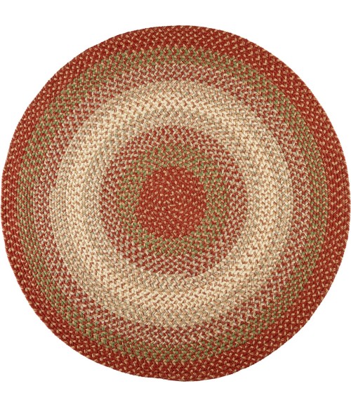 Rhody Easy Living Warm Earth EL43 8 ft. X 8 ft. Round Rug